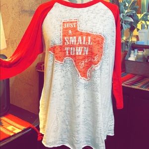 Cute Texas stop (maroon) large